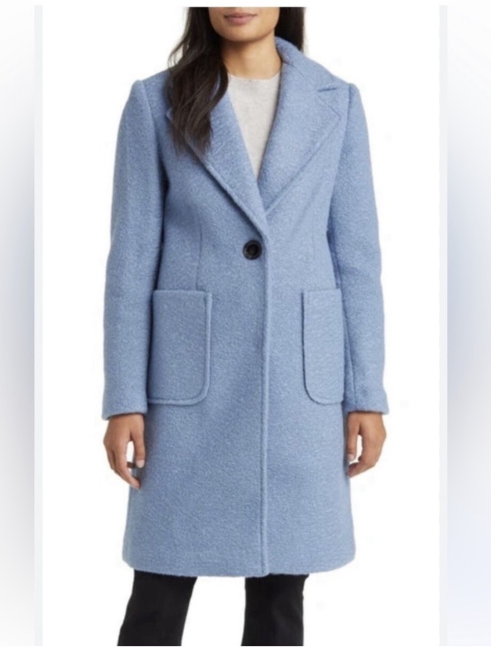 Sam Edelman large women’s coat soft blue new